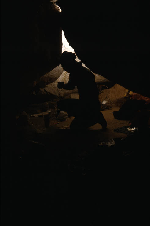 Deep underground campsite, Migovec System (D. Wilson)