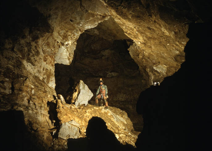 Level Two main passageway, Migovec System (D. Wilson)